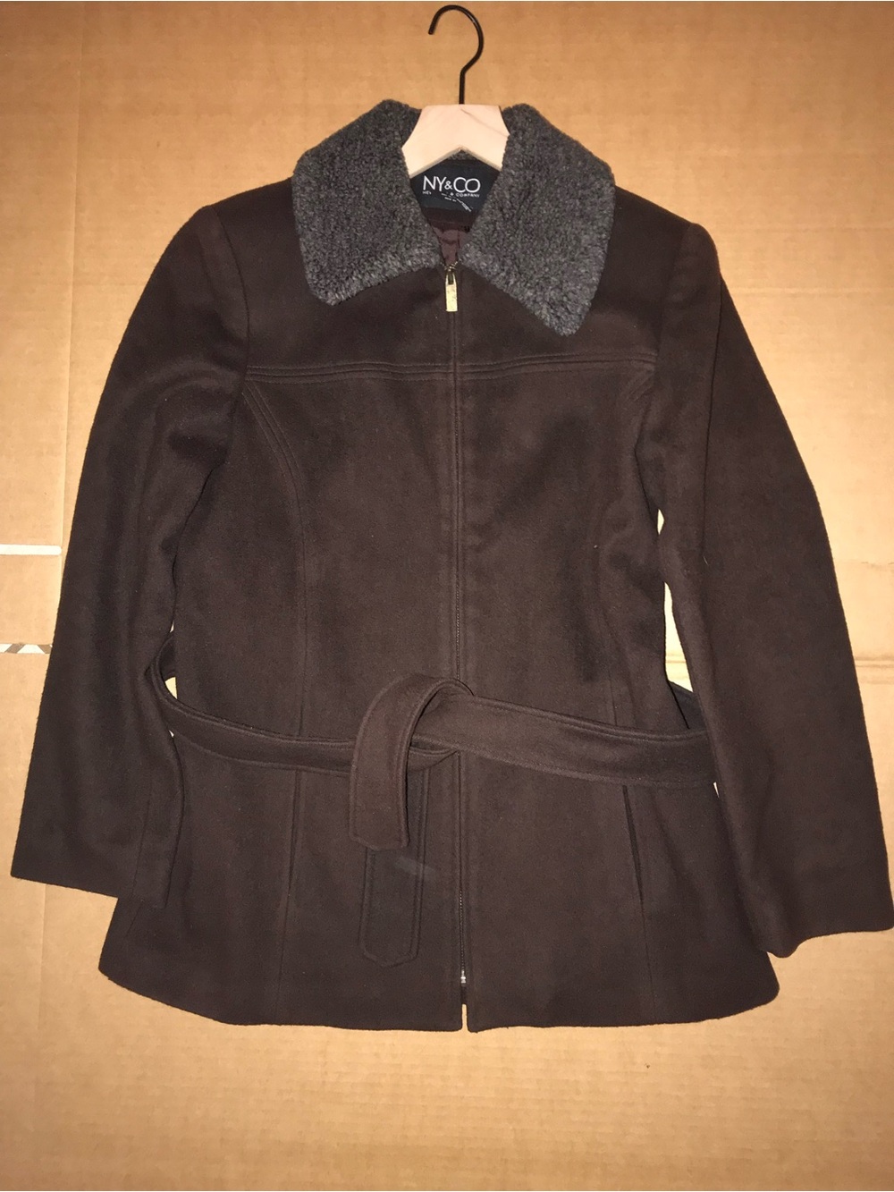 New York & company women’s wool brown jacket